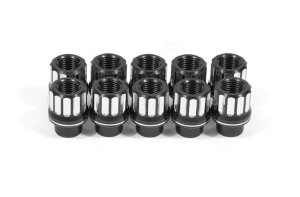 Ford Mustang Lug Nut Kit - BMR Suspension - 5/8-18 RH Flange 12-pt Aluminum Set of 10 - `05-`14